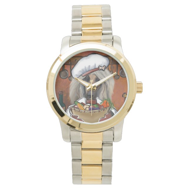 Reloj De Pulsera Chef de Hound Afgano (Anverso)