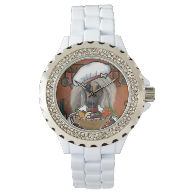 Reloj De Pulsera Chef de Hound Afgano (Anverso)