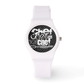 Reloj De Pulsera Chef; franjas grises negras y oscuras