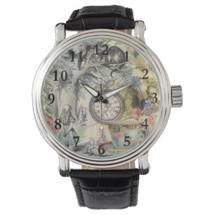 Reloj De Pulsera Cheshire Cat Alice Wonderland Classic