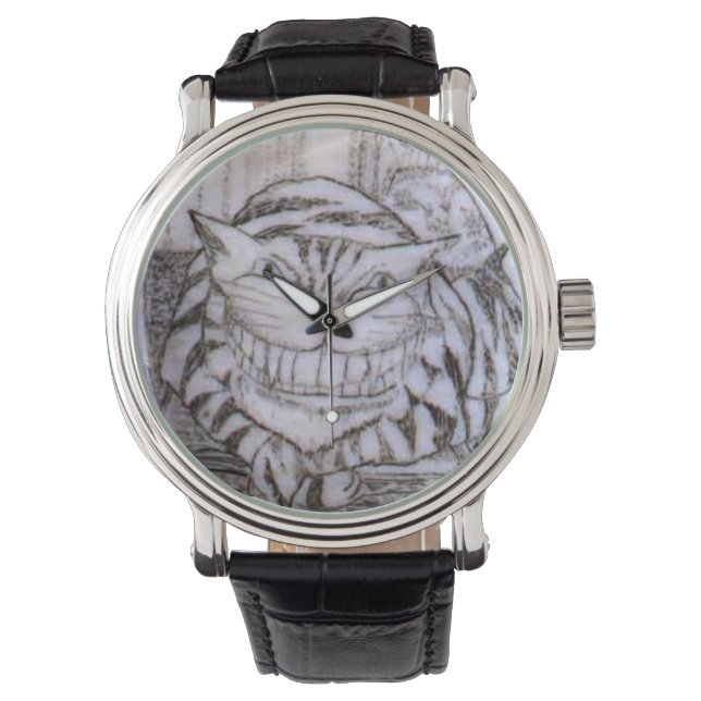 Reloj De Pulsera Cheshire Cat Scrimshaw Classic Watch (Anverso)