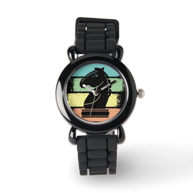 Reloj De Pulsera Chess Horse Retro (Anverso)