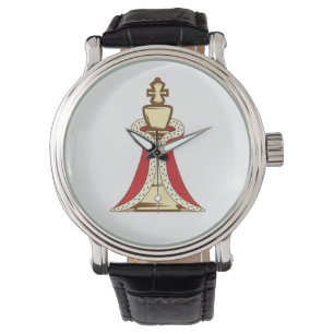 Reloj De Pulsera Chess King Piece