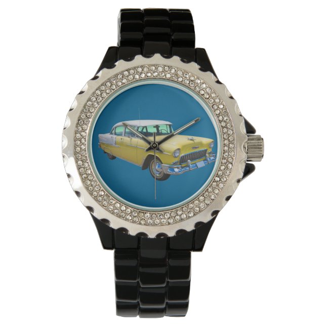 Reloj De Pulsera Chevrolet Bel Air Antique Car 1955 (Anverso)