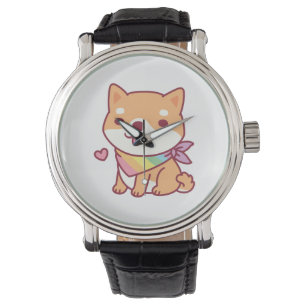 Reloj De Pulsera Chiba chiba chiita con Bandana Mascota arcoiris
