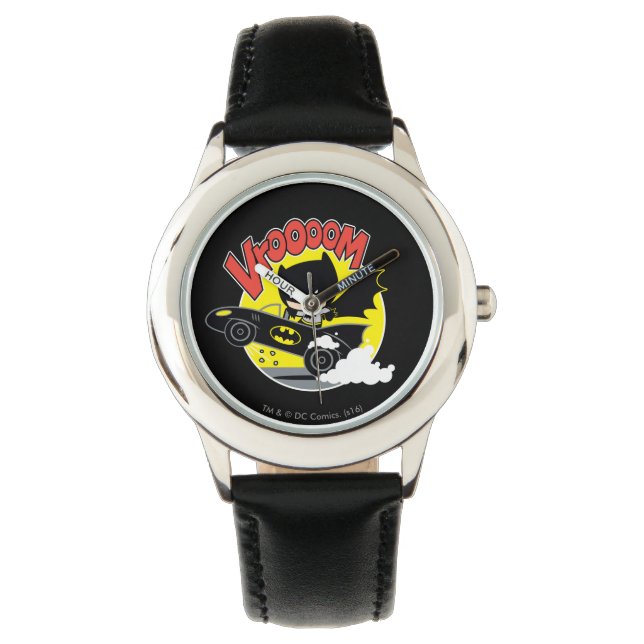 Reloj De Pulsera Chibi Batman In The Batmobile (Anverso)