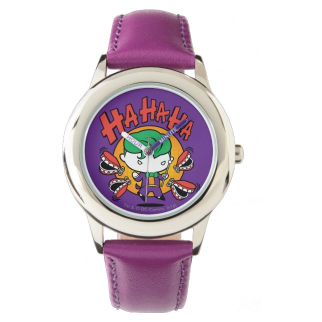 Reloj De Pulsera Chibi Joker Con Toy Teeth (Anverso)