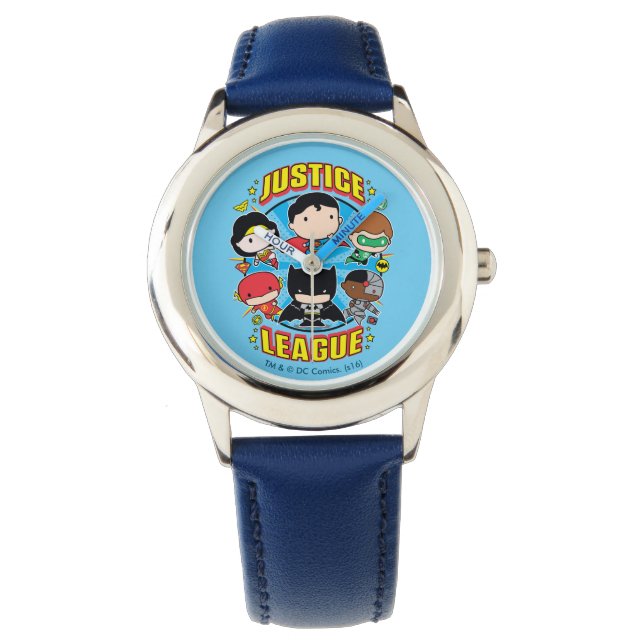 Reloj De Pulsera Chibi Justice League Group (Anverso)