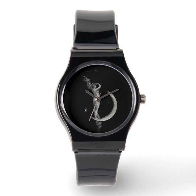 Reloj De Pulsera Chica Art Nouveau Moon (Anverso)