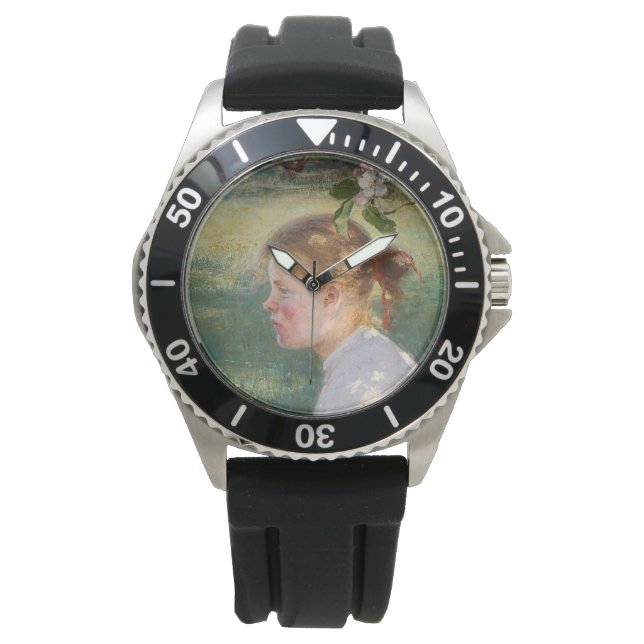 Reloj De Pulsera Chica bajo el árbol de manzanas (por Danielson-Gam (Anverso)