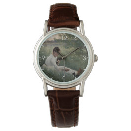Reloj De Pulsera Chica con gatos en un paisaje veraniego (gatitos)
