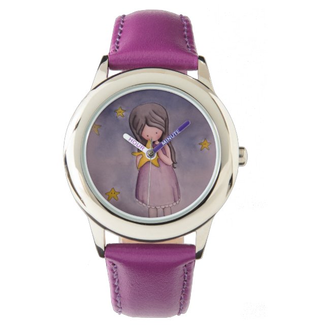 Reloj De Pulsera Chica con Kawaii Star Watch (Anverso)