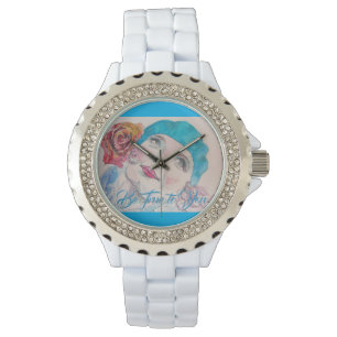 Reloj De Pulsera Chica con Red Rose Beret Sé fiel a lo que ves