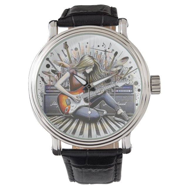 Reloj De Pulsera Chica con vibraciones musicales (Anverso)