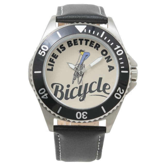 Reloj De Pulsera chica de bicicleta Watch (Anverso)