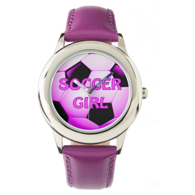 Reloj De Pulsera Chica de fútbol (Anverso)