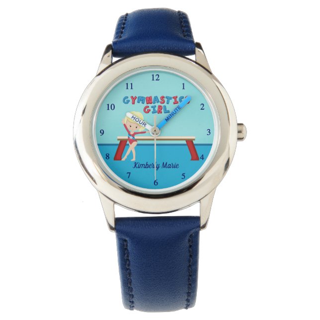 Reloj De Pulsera Chica de gimnasia Bonito Personalizado Gymnast Kil (Anverso)