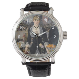 Reloj De Pulsera Chica de la camarera victoriana en Folies Bergere,