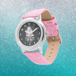 Reloj De Pulsera chica de nombre de agregado de unicornio real lind<br><div class="desc">lindo unicornio real añadir nombre chica Watch</div>