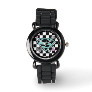 Reloj De Pulsera Chica de patinaje Supergirl Hearts S-Shield