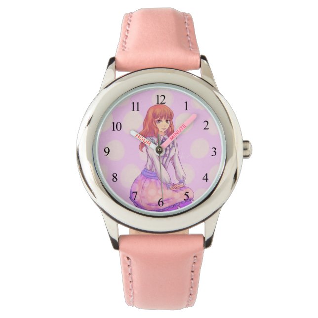 Reloj De Pulsera Chica de Pink Macaron (Anverso)