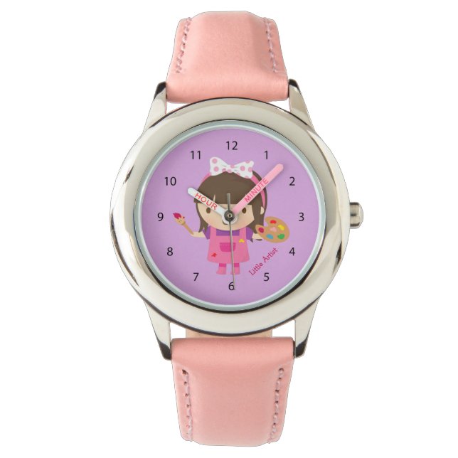 Reloj De Pulsera Chica de pintores de pequeños artistas (Anverso)