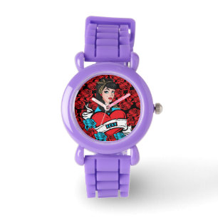 Reloj De Pulsera Chica de pinzas, Rock-A-Billy