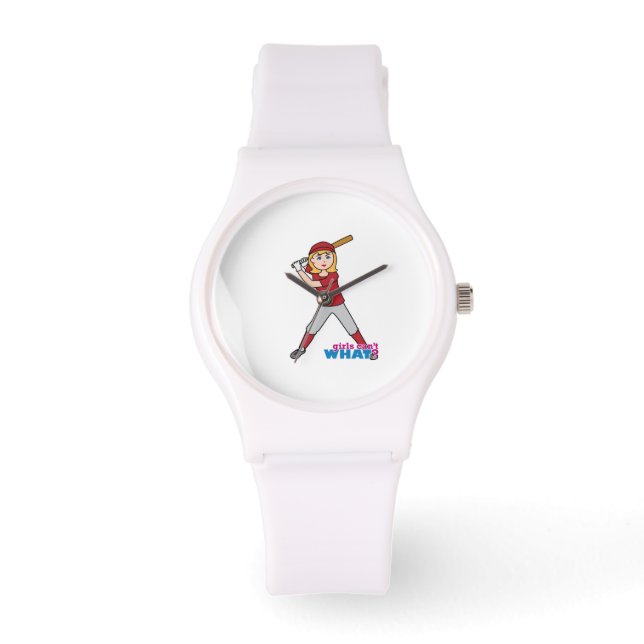 Reloj De Pulsera Chica de Softball (Anverso)