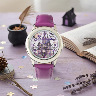 Reloj De Pulsera Chica espeluznante púrpura