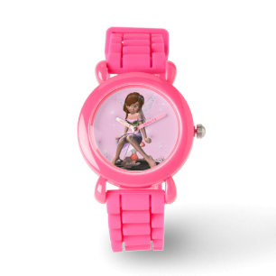 Reloj De Pulsera Chica Fariy Rosa
