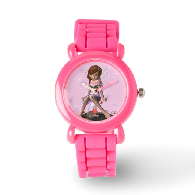 Reloj De Pulsera Chica Fariy Rosa (Anverso)