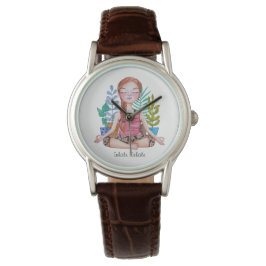 Reloj De Pulsera Chica Mediador Con Plantas