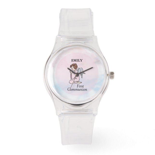 Reloj De Pulsera Chica, primer ángel de la comunión (Anverso)
