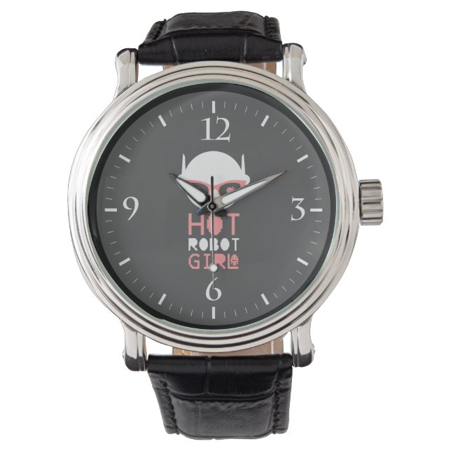 Reloj De Pulsera Chica robot caliente (Anverso)
