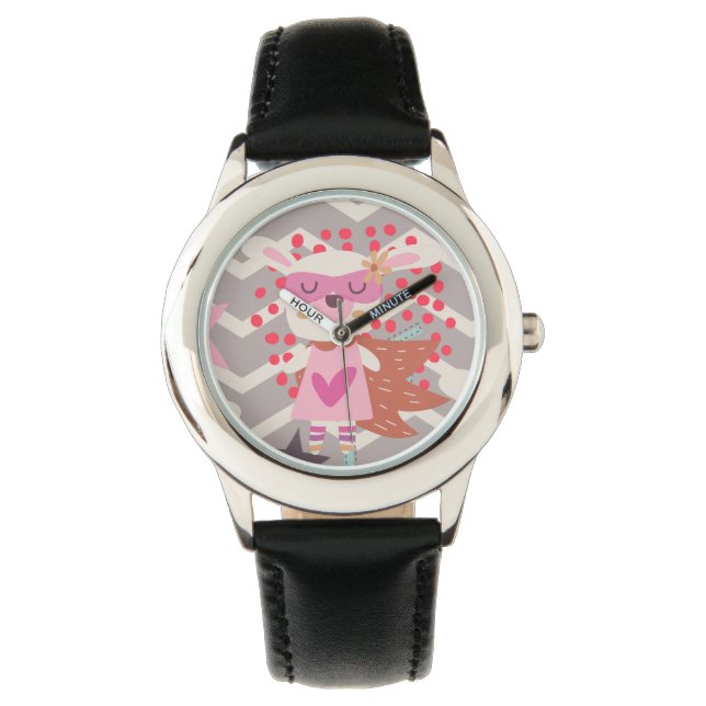Reloj De Pulsera Chica Superhéroe Bunny (Anverso)