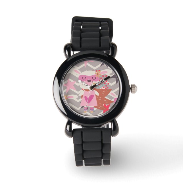 Reloj De Pulsera Chica Superhéroe Bunny (Anverso)
