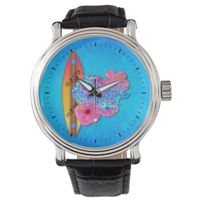 Reloj De Pulsera Chica surfista (Anverso)