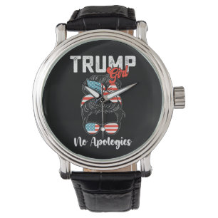 Reloj De Pulsera Chica Trump sin disculpas elecciones presidenciale