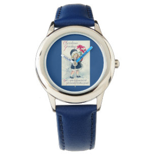 Reloj De Pulsera Chica victoriano Vintage Christmas Holiday Watch