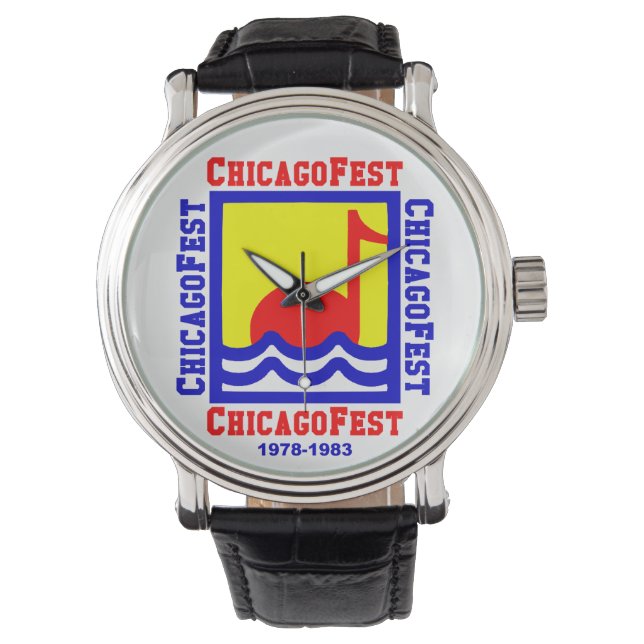 Reloj De Pulsera Chicago Fest, Chicago IL (1978-1983) (Anverso)