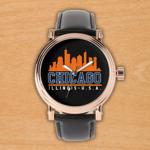 Reloj De Pulsera Chicago Illinois Beatiful Skyline