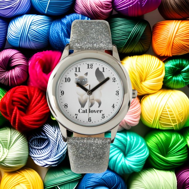Reloj De Pulsera Chicas amantes de los gatos (Subido por el creador)