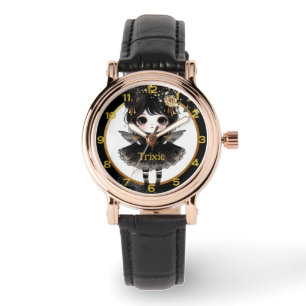Reloj De Pulsera Chicas animales Gótico Kawaii Chibi Decoración Oro