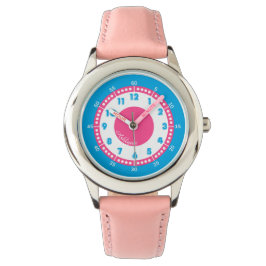 Reloj De Pulsera Chicas Blue y Hot Pink personalizados educativos