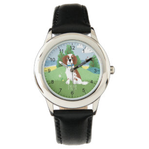 Reloj De Pulsera Chicas cortan Springer español perro con nombres d