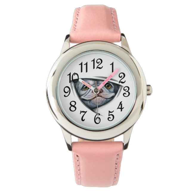 Reloj De Pulsera Chicas de Bulldog de Francia (Anverso)