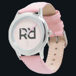 Reloj De Pulsera Chicas de escritura estilizados rosados modernos M<br><div class="desc">Elegante Chicas de guión moderno rosado Monograma Vigilancia inicial Mantener el tiempo con estilo con nuestro reloj de monograma personalizado, diseñado para aquellos que aprecian una mezcla de elegancia y practicidad. Con un elegante y moderno monograma sobre un fondo rosado, este reloj añade un toque personal a su uso diario,...</div>