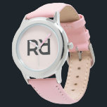 Reloj De Pulsera Chicas de escritura estilizados rosados modernos M<br><div class="desc">Elegante Chicas de guión moderno rosado Monograma Vigilancia inicial Mantener el tiempo con estilo con nuestro reloj de monograma personalizado, diseñado para aquellos que aprecian una mezcla de elegancia y practicidad. Con un elegante y moderno monograma sobre un fondo rosado, este reloj añade un toque personal a su uso diario,...</div>