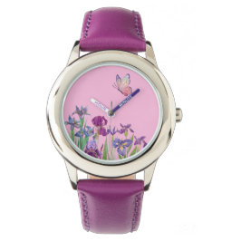Reloj De Pulsera Chicas de flores de Iris
