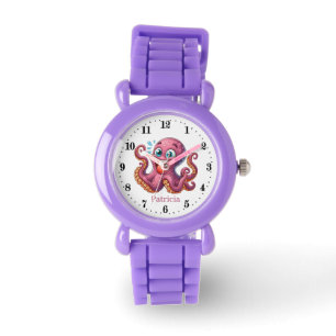 Reloj De Pulsera Chicas de la playa pulpo añadir nombre